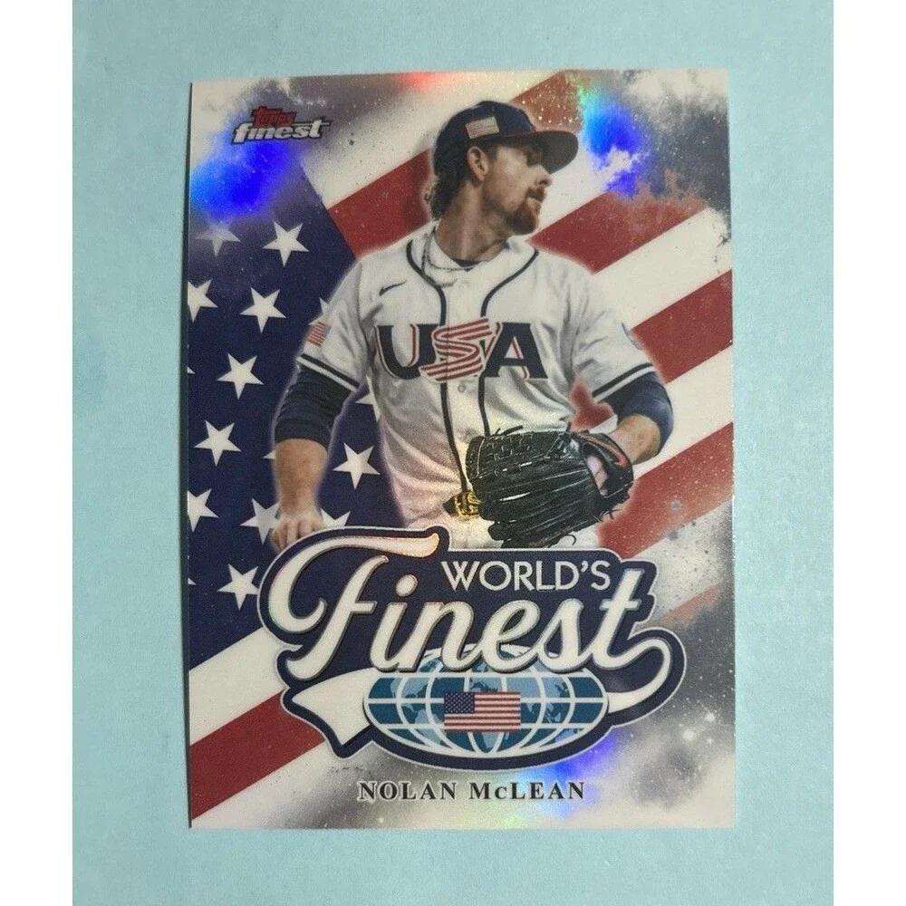 2026 Topps Finest Refractor Nolan McLean WBC World's Finest Insert #WF-12